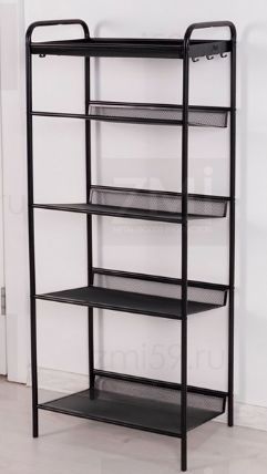 Подставка для обуви метал.Женева 15 5-и полочная графитовая ПДОЖ15ГРПДОЖ15ГР- купить в АПлайн