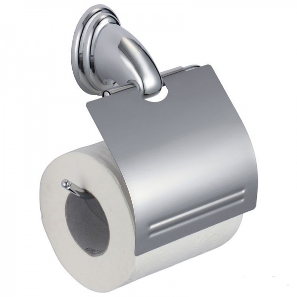 Держатель для туалетной бумаги хромированный металл 5,3х11,8х5 см + крепление ВА-РН-1