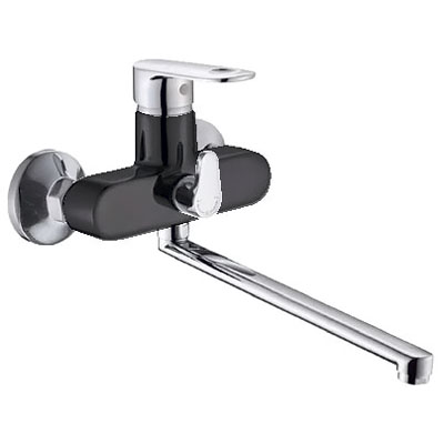 Смеситель для ванны GOTA ROCIO CATALONIA черный с длинным поворотным изливом 380мм 094764