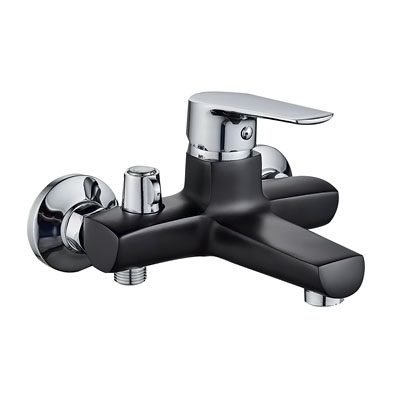 Смеситель для ванны GOTA ROCIO CATALONIA с коротким черным изливом 172мм 094764-1 