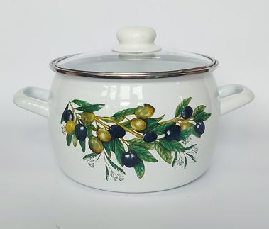 Кастрюля эмал. Оливковая ветвь 2л С-4210САП2/4 118913