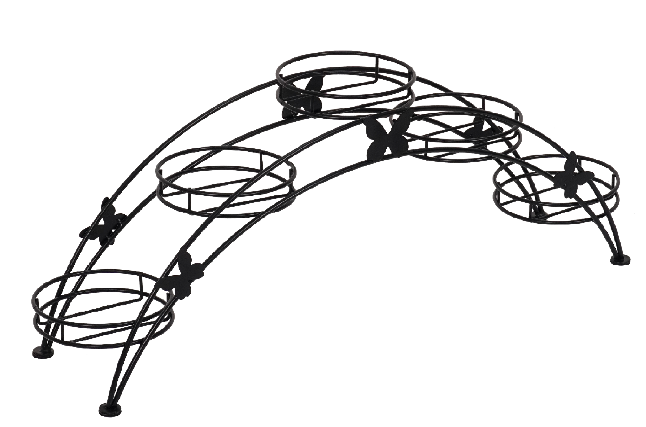 Подставка для цветов металл. Арка 5 черная ПДЦ 414 Ч