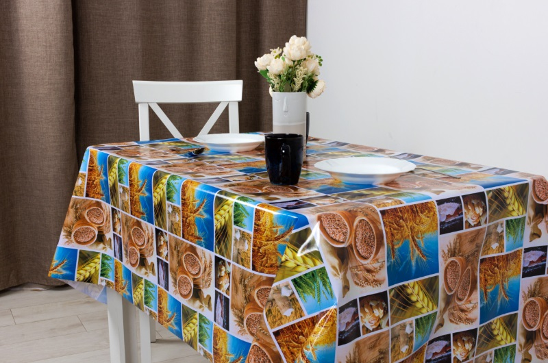 Клеенка Глянец на тканевой основе 1,4х20м Пшеница