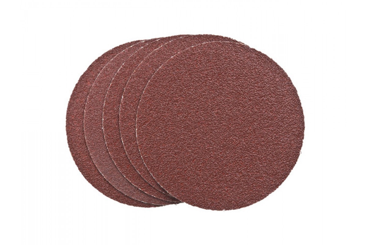 Круг шлифовальный липучка сплошной 125мм Р600, 5шт.39818М