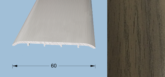 Порог-стык 0,9м 60мм П75.33, Орех седой