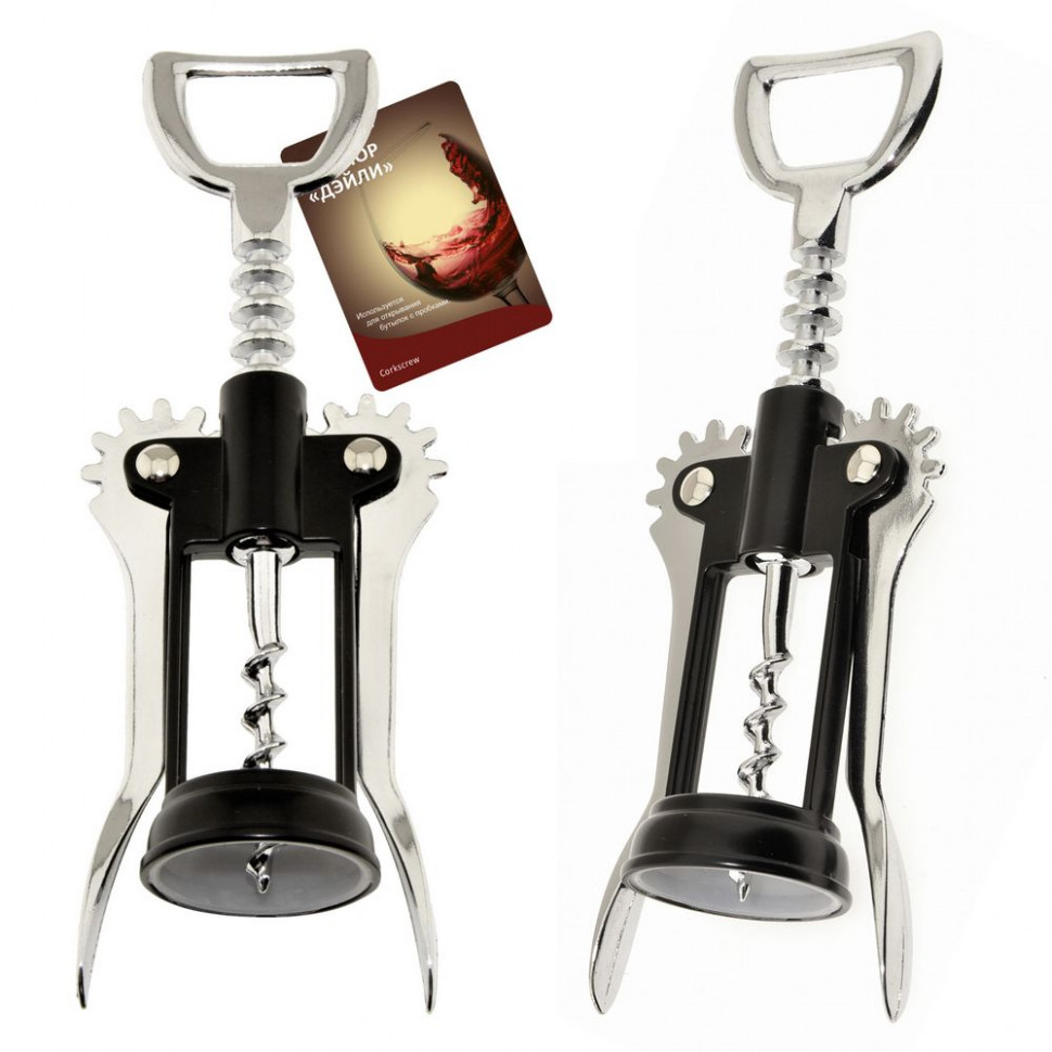 Штопор метал. черный 17 см Z13-57Z13-57- купить в АПлайн