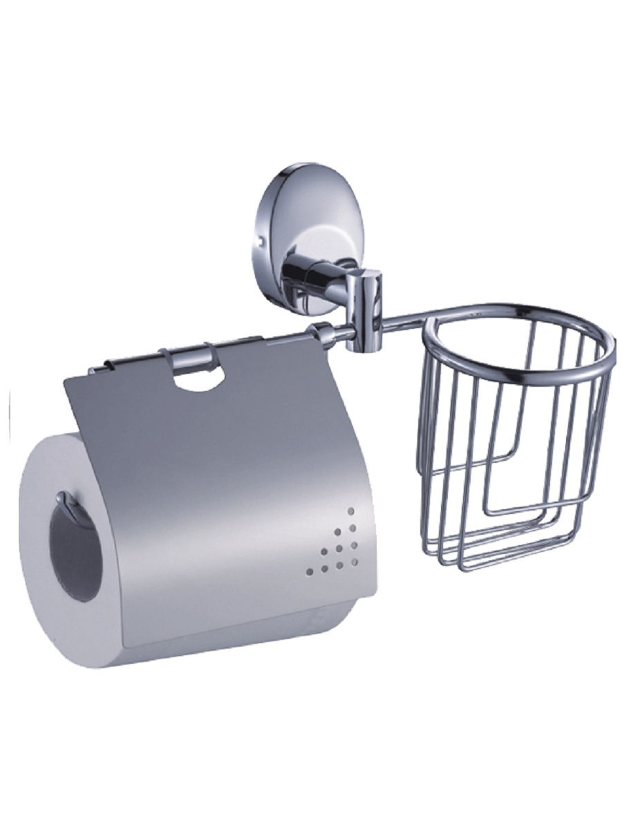 Держатель для туалетной бумаги и дезодоранта "SOLINNE" на присоске хром 16053 2512.006 - 2512.006 - купить в АПлайн