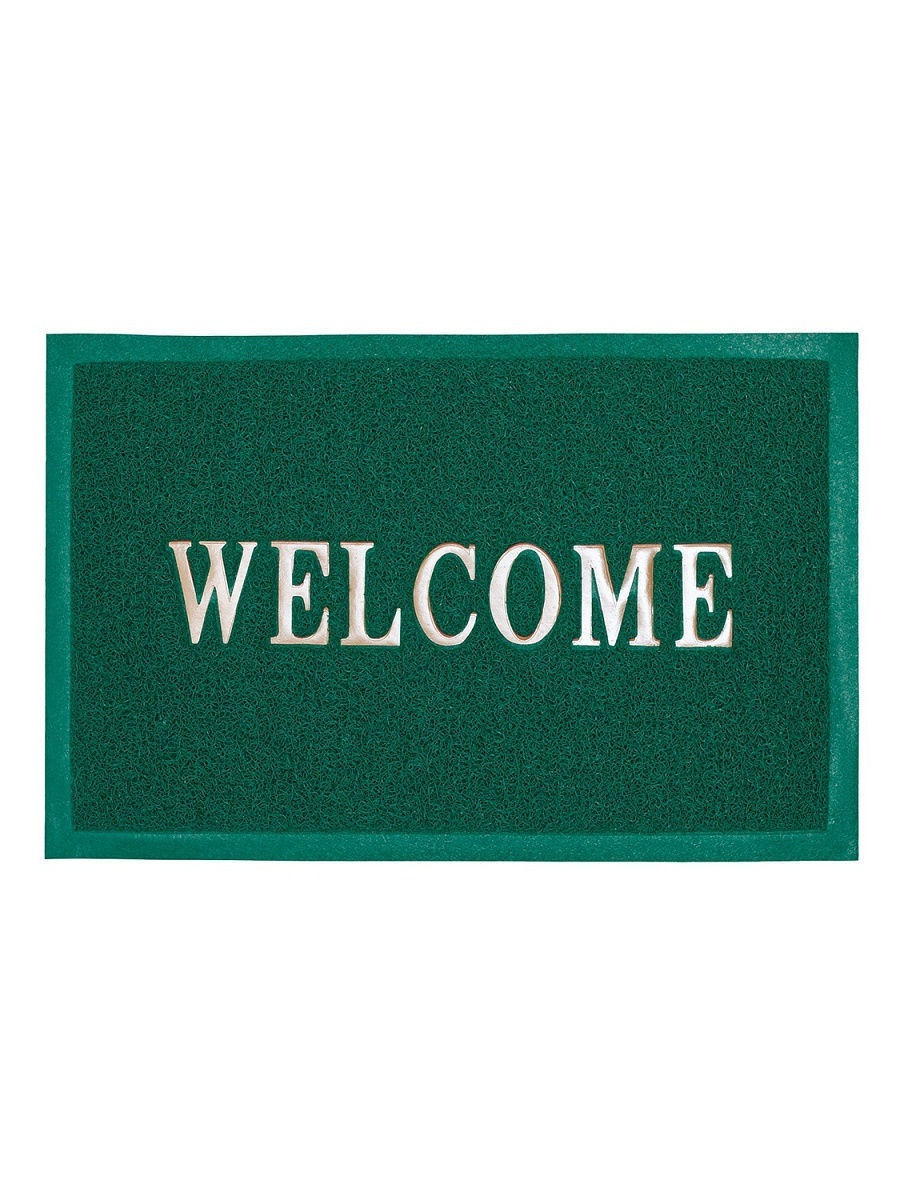Коврик придверный пористый COMEFORTE WELCOME 40х60см зеленый СС001325
