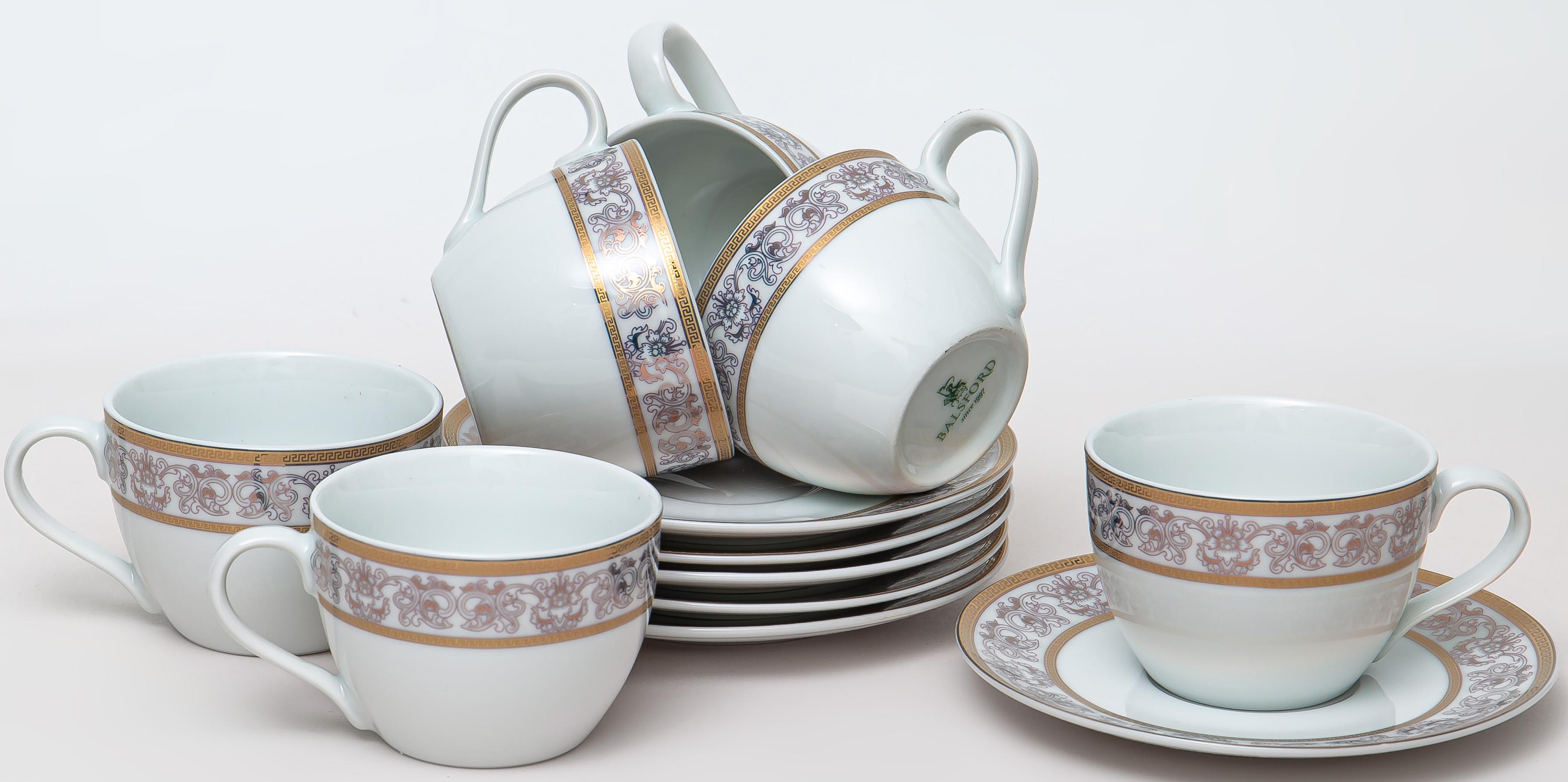 Набор чайный керам. Бристоль Генри: 6 чашек 220мл + 6 блюдец, цветная упаковка 106-03027