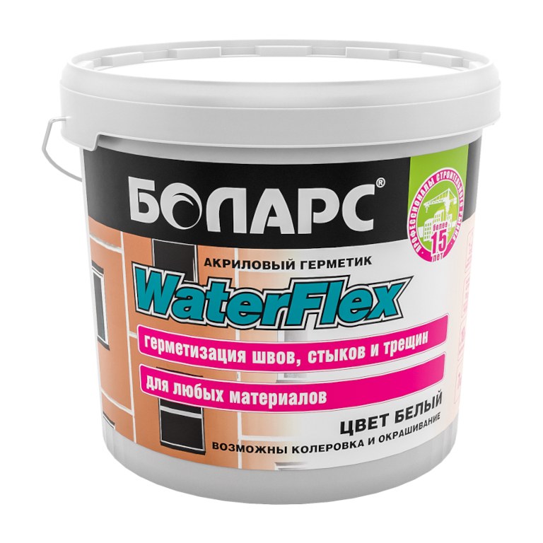 Герметик "Боларс" акриловый WaterFlex 3кг