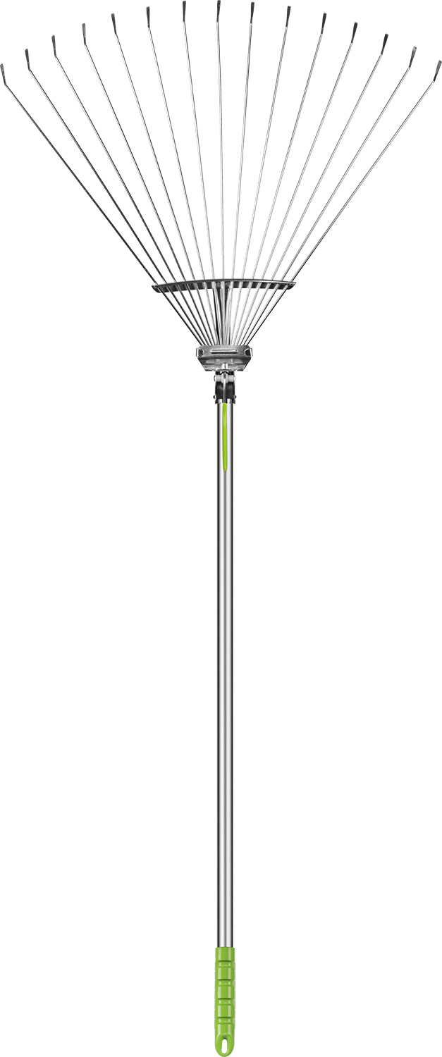 Грабли веерные Центро 15 зубьев 200-600х1620мм раздвижные, алюминиевый черенок 0231-50231-5- купить в АПлайн