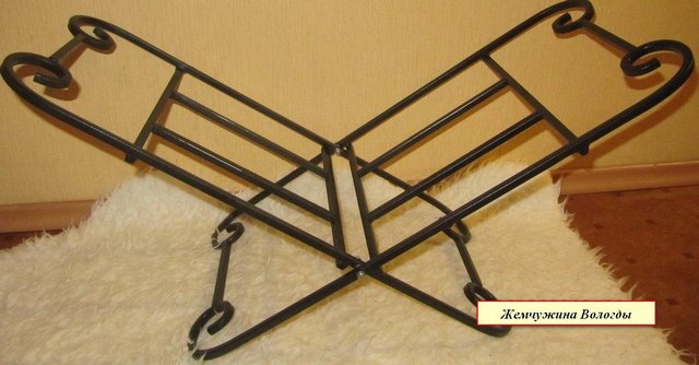 ПОДСТАВКА Д/ДРОВ КОВАННАЯ "БАБОЧКА" АРТ.ПБ