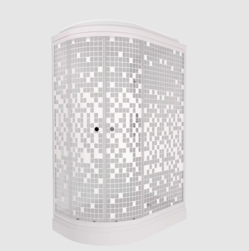 Душевая кабина Тритон Коралл А 1200х800, правая, низкий поддон, Мозаика (ДН4, 6 мест+сифон D90)