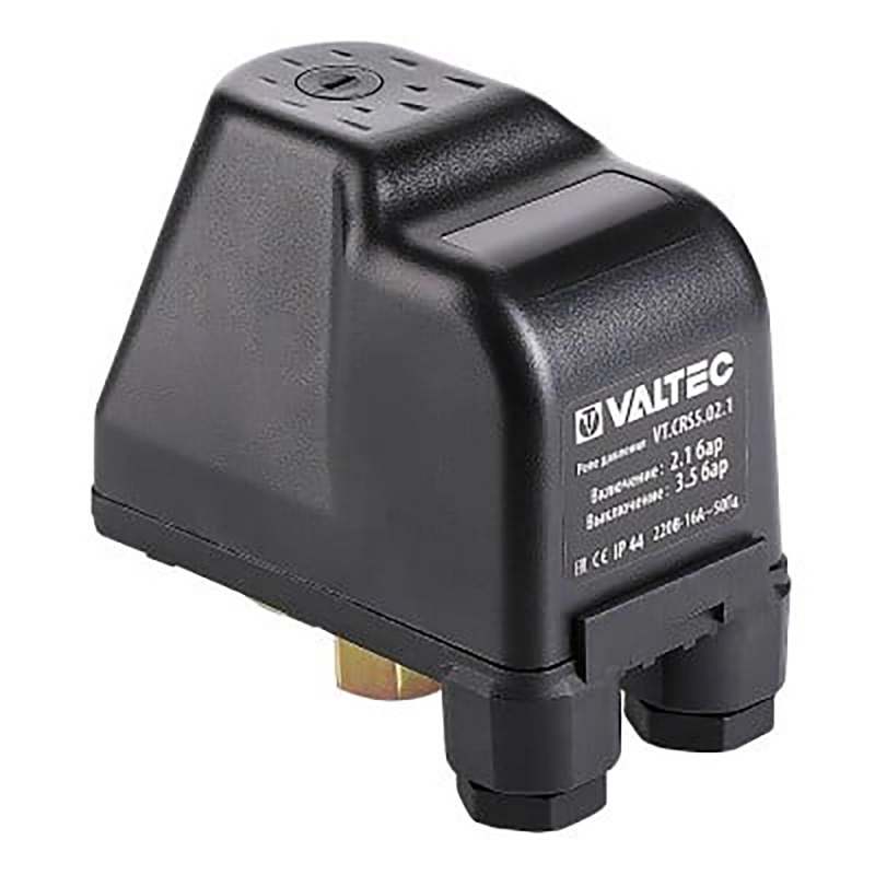 Реле давления CRS-5, 1/4 нак гайка, преднастройка 2,1-3,5 бар Valtec VT.CRS5.02.1534914- купить в АПлайн