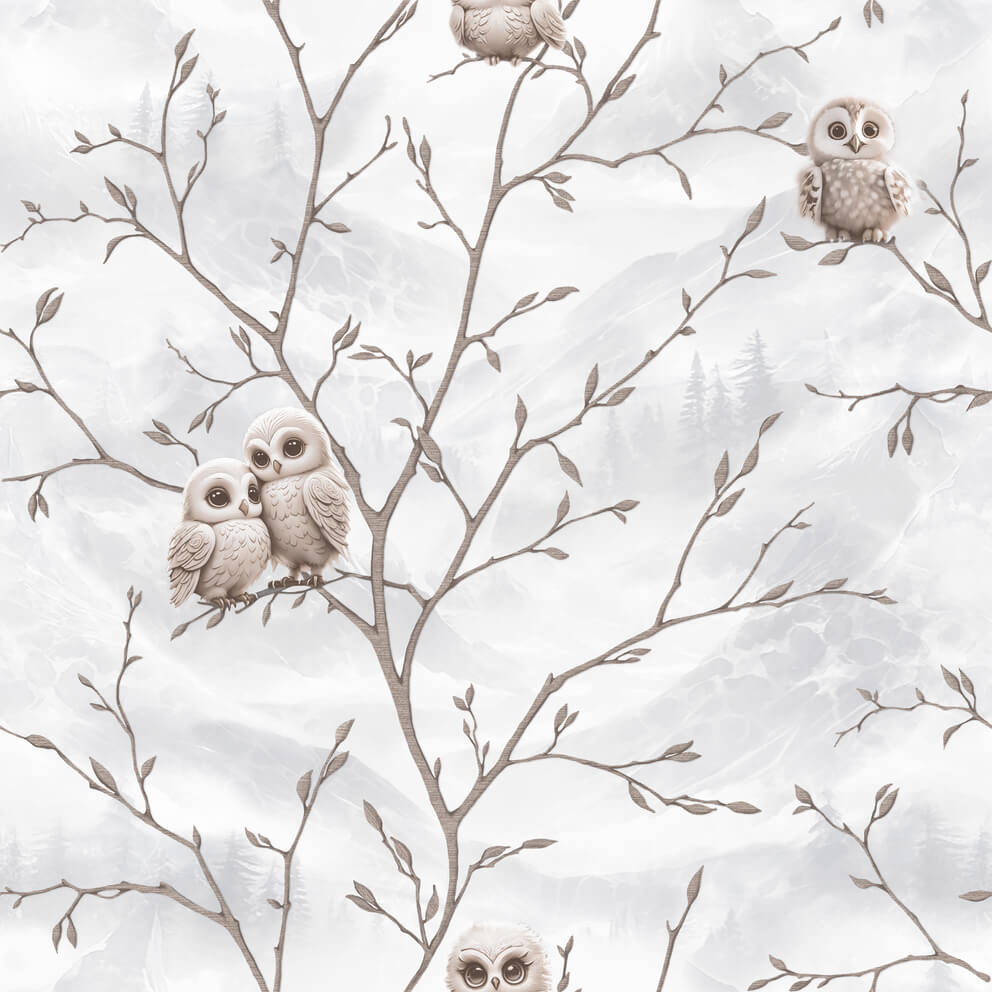 Обои бумажные дуплекс Фокс Совушка 0,53х10м 12390