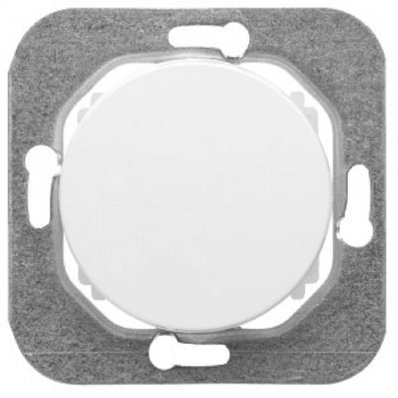 Выключатель "Ретро Прованс" 1 СП белый круглый кнопочный механизм Bylectrica С110-3371 (699)