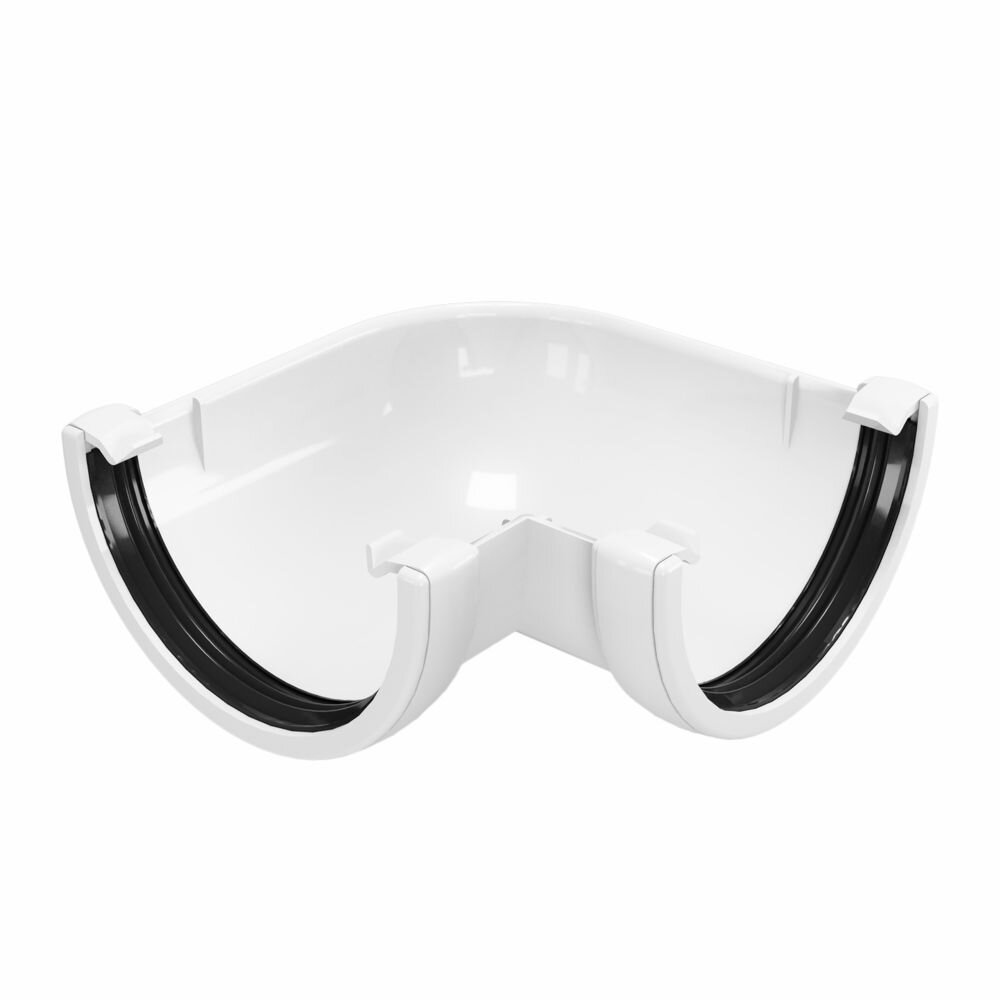 Угол желоба FINEBER  90 градусов белый