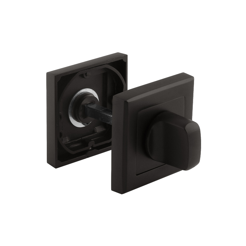 Накладка под фиксатор LOCKLY WC K-10 BL/BL (квадрат) черный матовый - 13-529 - купить в АПлайн