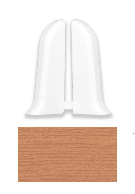 Торцевые (пара) для плинтуса "Идеал Комфорт" 55мм, 241 Вишня