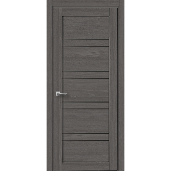 Дверное полотно Соло 1 (Экошпон, Дуб  элегансия серый, Сатинато) 800х2000- купить в АПлайн