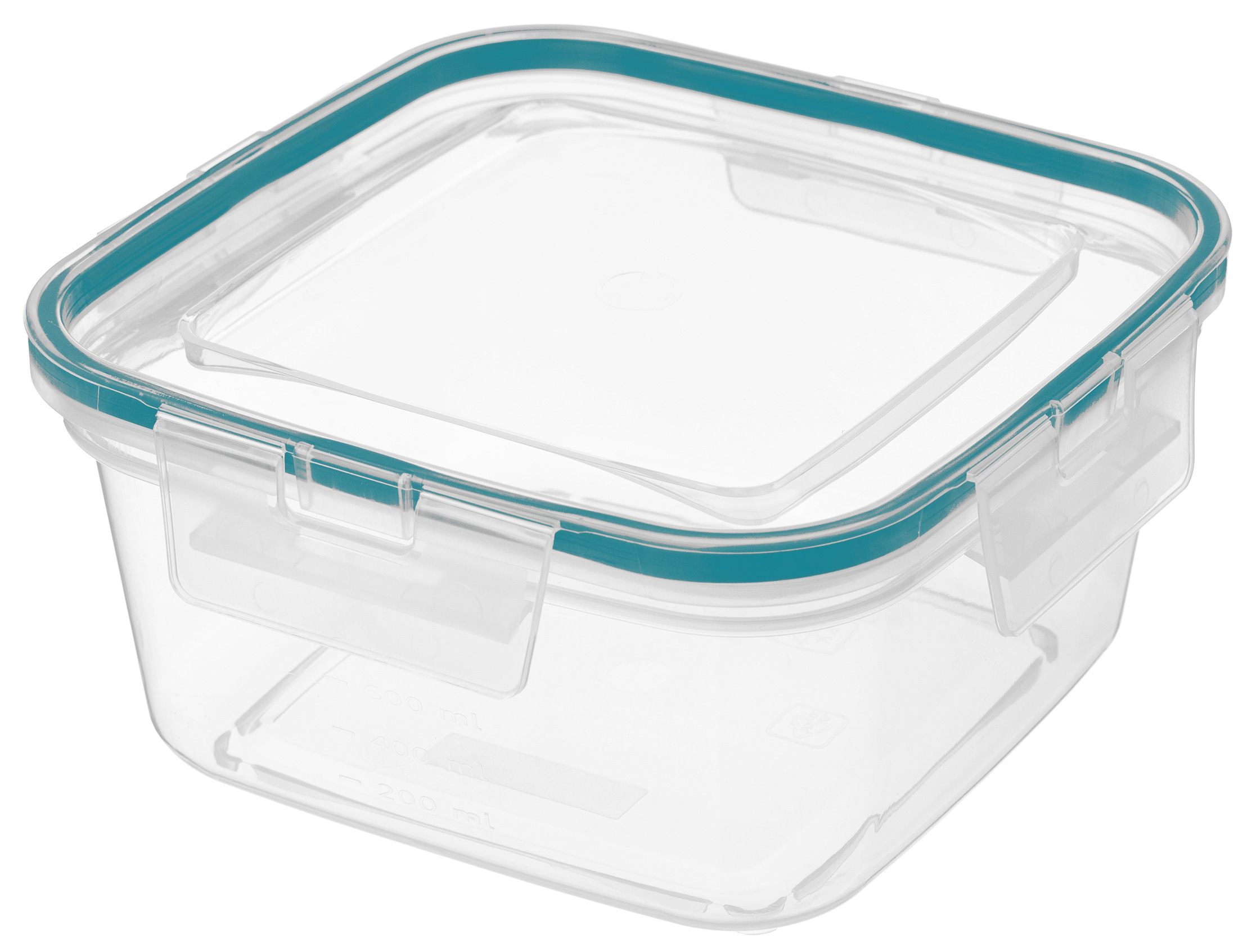 Контейнер для продуктов пласт. 1,5л с защелками  бесцветный 221103418/02