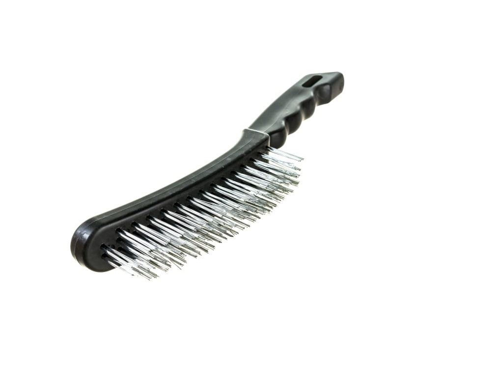 Корщетка 3-рядная стальная, пластиковая ручка Sparta 748655