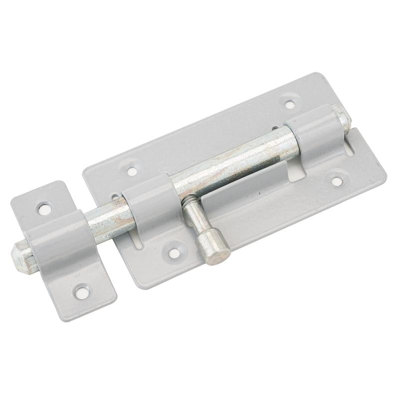 Задвижка Секрет ЗД-01 115мм круглый ригель серый металлик12-017- купить в АПлайн