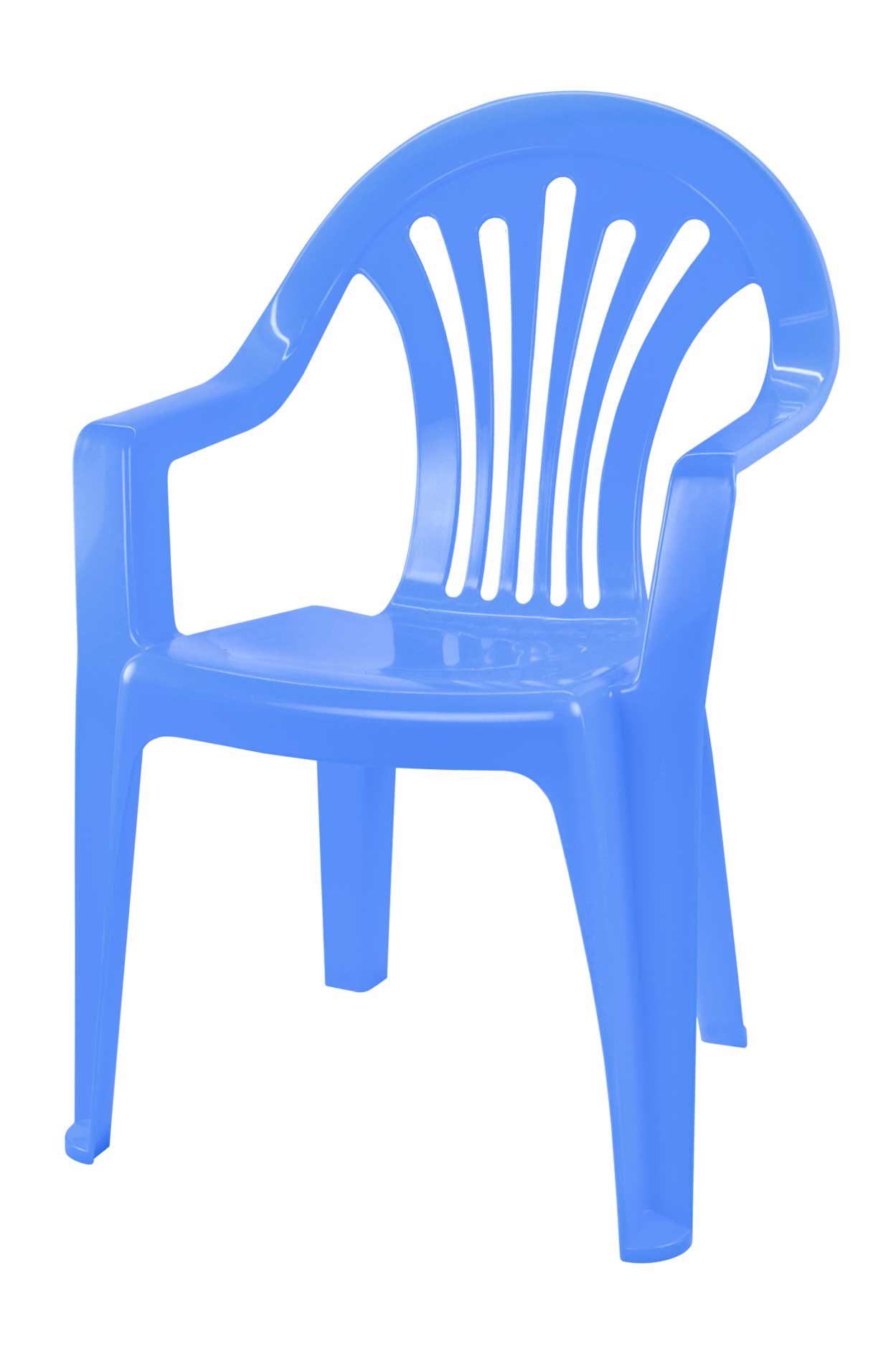 Кресло детское пласт. голубое М2525