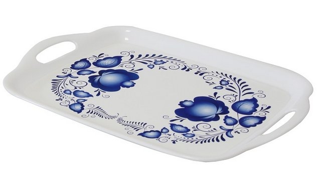 ПОДНОС  С РИСУНКОМ М-П "ДЕКО" ГЖЕЛЬ /М1112/