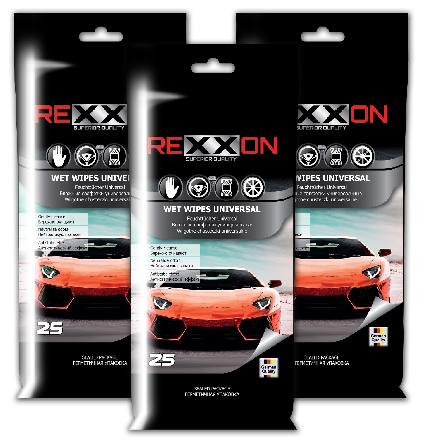 Салфетки REXXON универсальные 25шт