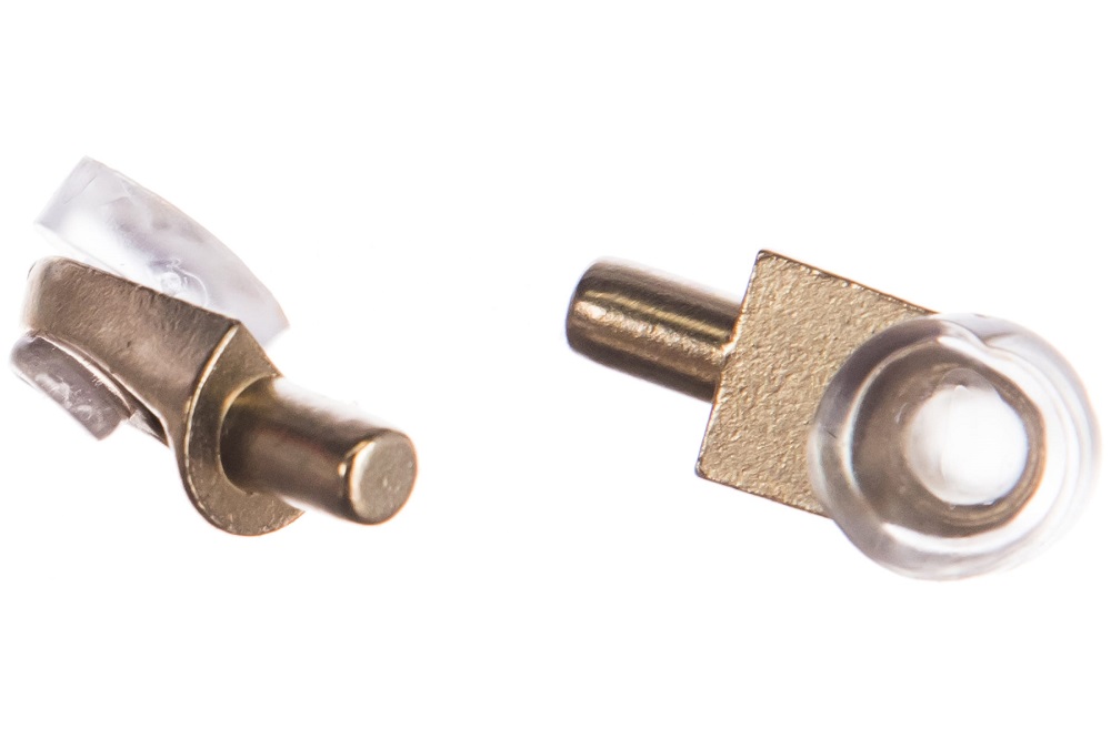 Стеклодержатель D5мм с присоской прямой Никель (4шт) 127530