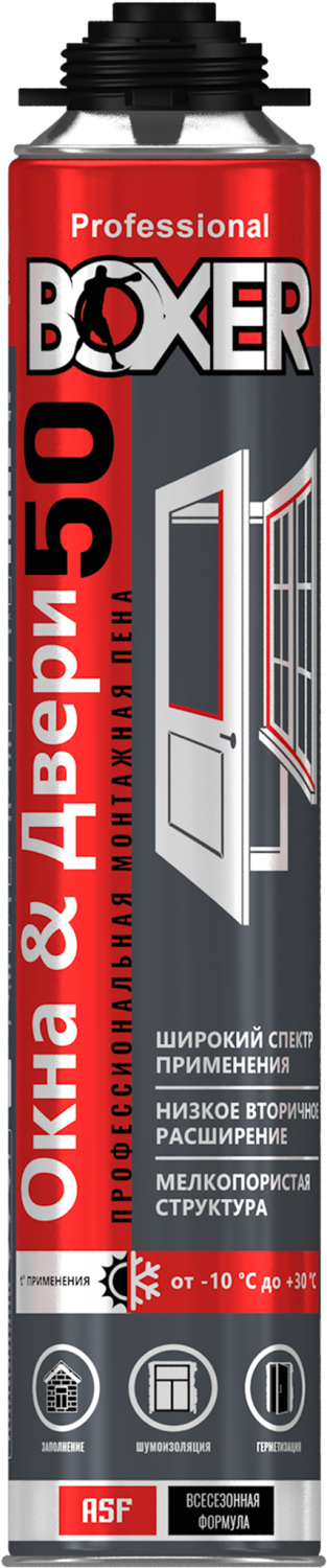 Пена монтажная BOXER 50 PRO всесезонная 700мл