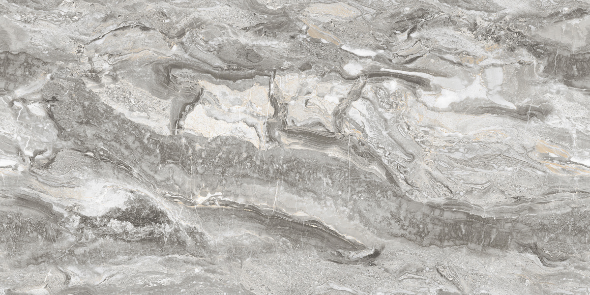 Керамогранит Ocean Awesome Grey серый полированный 60x120см