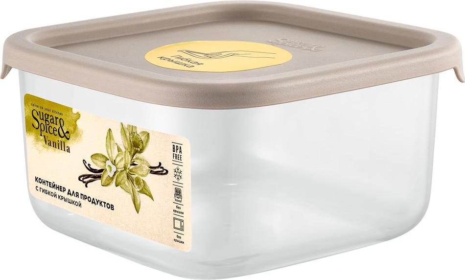 Контейнер для продуктов пласт. Ваниль 0,4л с гибкой крышкой латте SE167910005SE167910005- купить в АПлайн