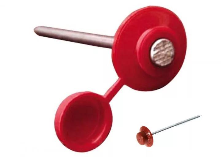 Гвозди  для ондулина красные (100шт)