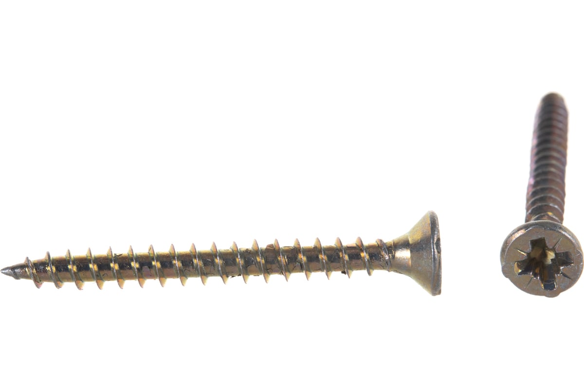 Саморез универсальный желтый 3,5х35 коробка (200шт) Стройметиз