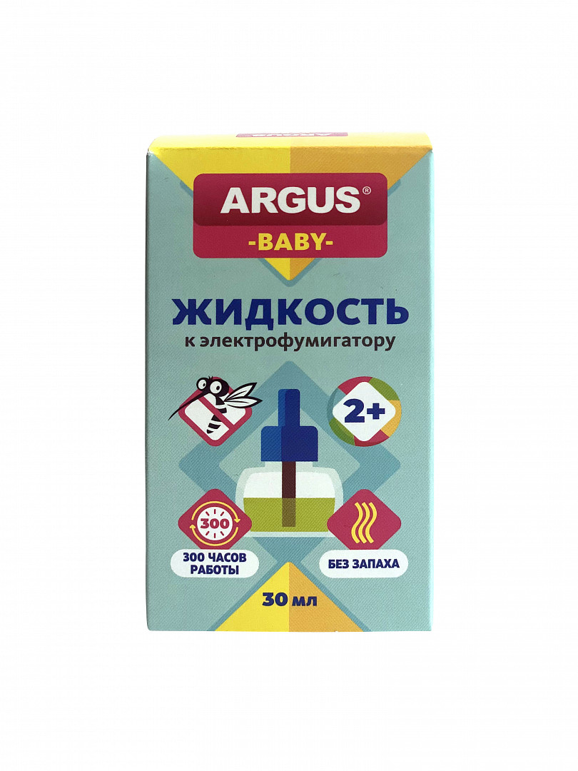 Жидкость от комаров ARGUS baby 30мл без запаха AR-008