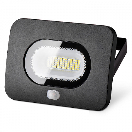 ПРОЖЕКТОР "WOLTA" светодиод. LFL-30W/05s, с датчиком движения, 5500K, 30W SMD, IP65 цвет черный/923/