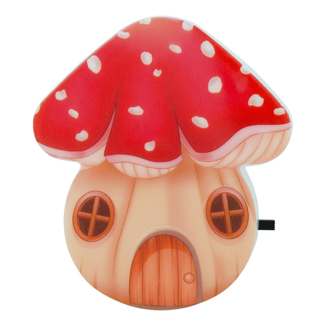 СВЕТИЛЬНИК-НОЧНИК СТАРТ NL 3LED ГРИБ-ДОМИК КРАСНЫЙ /668/