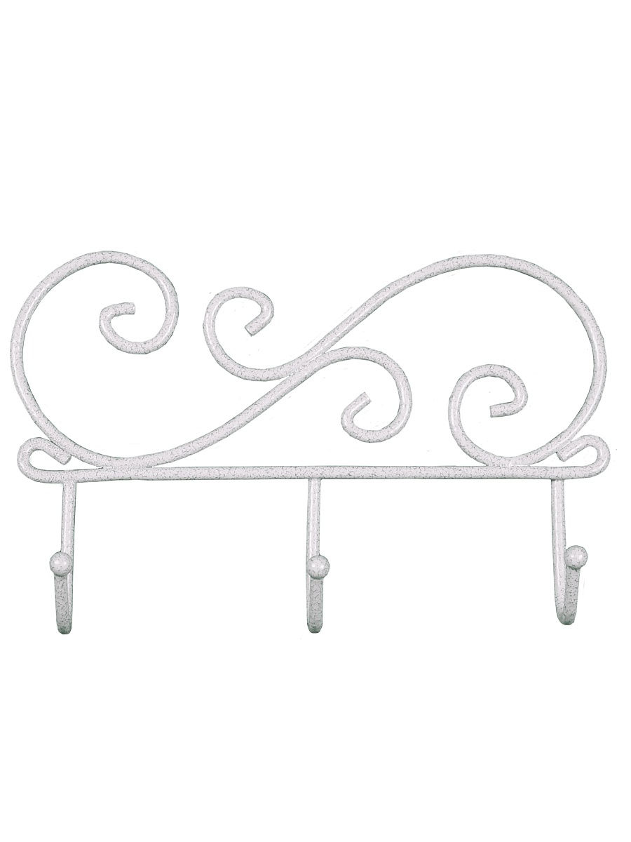 Вешалка металл.КРУЖЕВА 3 белая ВН 275 Б