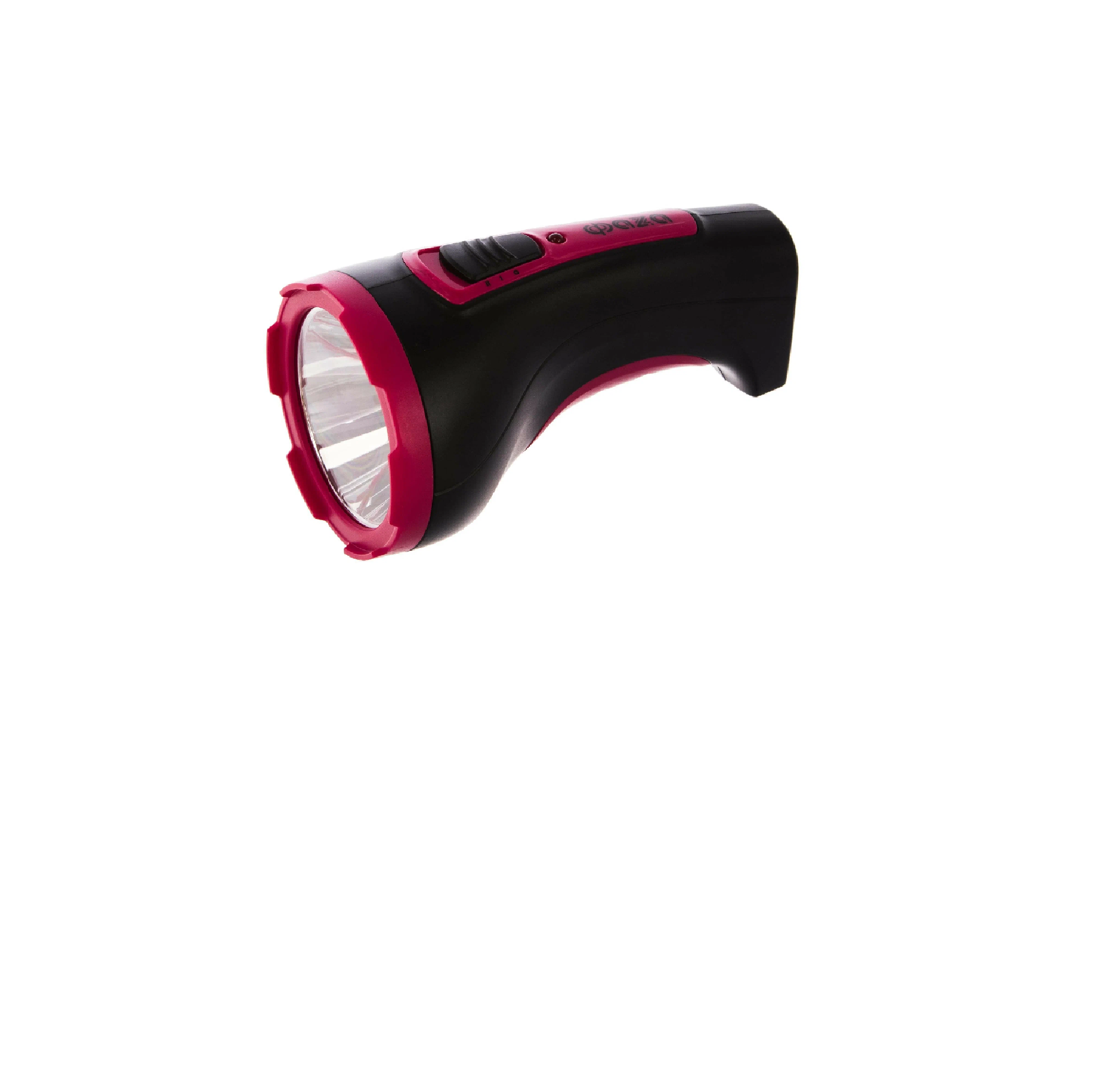 Фонарь "ФАЗА" ручной AccuF2-L15-bk (акк. 4V) 15св/д (65lm) 2 реж раб., пластик, ЗАРЯД 220V (095)