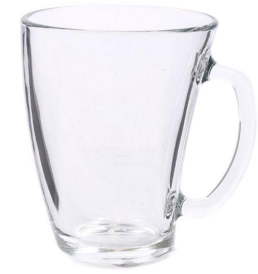 Кружка стекл. Шейп 320мл P7353