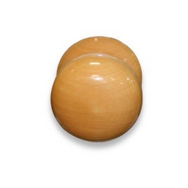 Ручка-кнопка деревянная круглая (лакированная)