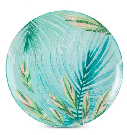 Тарелка стекл. обеденная кразифолия 26см p3222