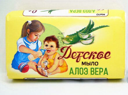МЫЛО ТУАЛЕТНОЕ ДЕТСКОЕ АЛОЭ ВЕРА 90Г