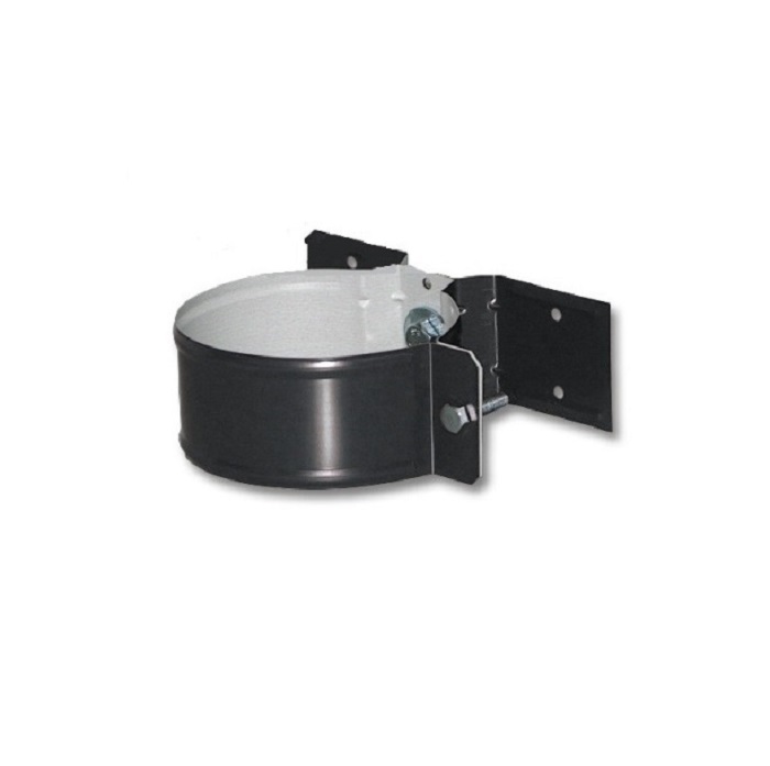 Крепление трубы D100мм лапка RAL7024 серый