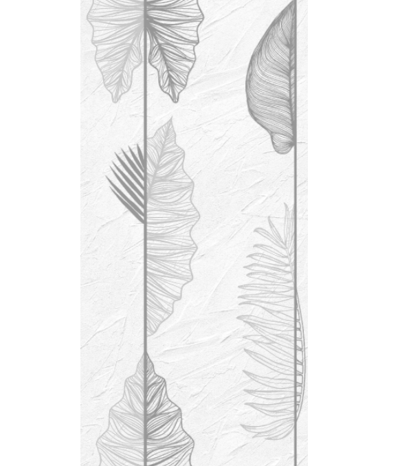 Панель ПВХ Флора серая цифровая печать 0,25х2,7м 7260/1