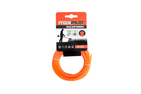 Леска для триммеров квадрат крученый MAXPILER 2.0мм х 15м MLT-12015MLT-12015- купить в АПлайн