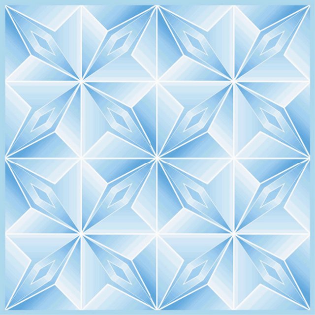 Плитка потолочная "Мартин-пласт" Оригами голубой 50х50см (блист.8 шт)