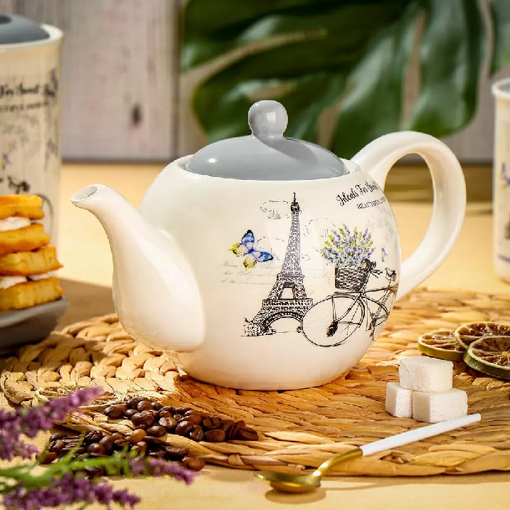 Чайник завар.доломит Daniks Прованс серый 0.95л 419427